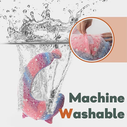 Dog Calming Pillow, Glow in The Dark Dog Put Head on, Soft Question Mark Pillows for Dogs, Kids, Adults, Washable Dog Bed Pillow, Cozy Dog Body Pillow Gifts (M Pink)