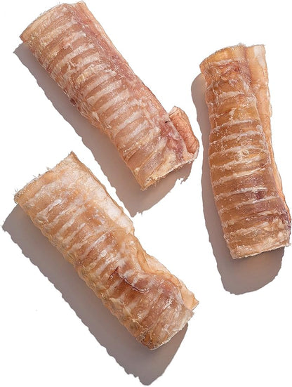 Jack&Pup 6 Inch Trachea Dog Chew | Single Ingredient Beef Trachea Treats for Dogs | Naturally Rich in Glucosamine and Chondroitin for Joint Health (12 Pk)