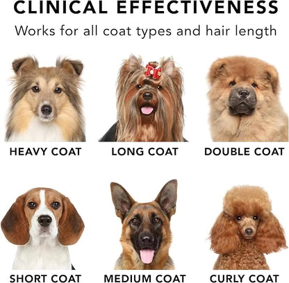 Pride and Groom Bath Brush  Dog Brush with Silicone Teeth & Bamboo Base to Release Debris & Undercoat, Stimulate Natural Skin Oils, Detangle, & Massage in and out of Tub for Healthy Coat