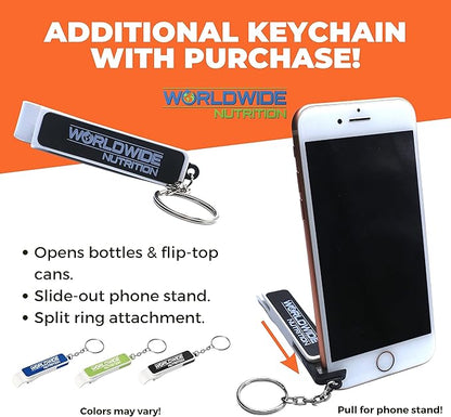 Worldwide Nutrition Bundle: Madra Mor Mango Mud - Dog Essentials Mud Bath, Dog Grooming, Dry Skin for Dogs Treatment, Dog Coat Skin Care Products - 10oz Pouch & Multi-Purpose Key Chain