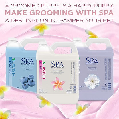 TropiClean SPA Lavish Dog Shampoo | Pure Tearless Hypoallergenic Dog Shampoo | Naturally Derived Salon Grade Ingredients | Made in the USA | 1 Gallon