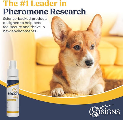 SecureDog Transport, Water Based Calming Travel Spray, Naturally Supports Calm and Wellbeing Helping Relieve Any Feeling of Anxiety or Stress