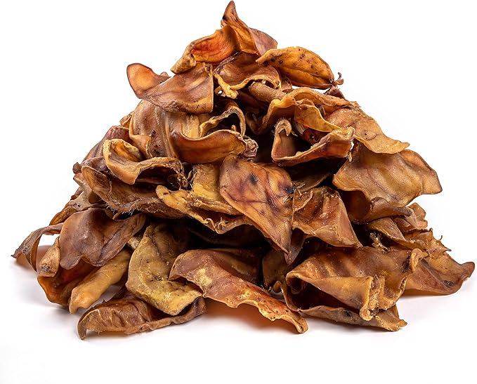 Mighty Paw Full Pig Ears for Dogs (6 lb) | All Natural Dog Treats. Single Ingredient Pig Ear Dog Treats. Better Than Rawhide Dog Snacks for Puppy & Large/Medium Dogs. Pigs Ears Dog Chews, Dog Pig Ears