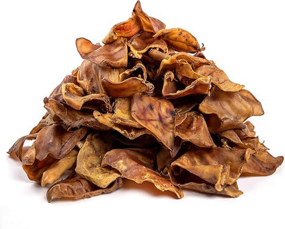 Mighty Paw Full Pig Ears for Dogs (6 lb) | All Natural Dog Treats. Single Ingredient Pig Ear Dog Treats. Better Than Rawhide Dog Snacks for Puppy & Large/Medium Dogs. Pigs Ears Dog Chews, Dog Pig Ears