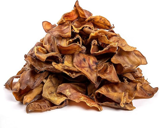 Mighty Paw Full Pig Ears for Dogs (6 lb) | All Natural Dog Treats. Single Ingredient Pig Ear Dog Treats. Better Than Rawhide Dog Snacks for Puppy & Large/Medium Dogs. Pigs Ears Dog Chews, Dog Pig Ears