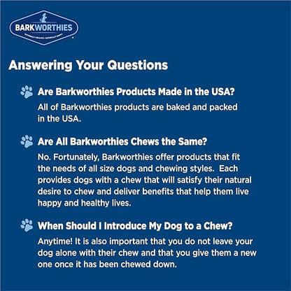 Barkworthies Odor-Free 6-inch Bully Sticks (5 Pack) - Healthy Dog Chews - Protein-Packed, Easily digestible, All-Natural Rawhide Alternative Dog Treats - Promotes Dental Health