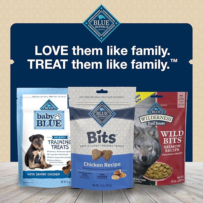 Blue Buffalo BLUE Bits Natural Soft-Moist Training Dog Treats, Chicken Recipe 11-oz Bag