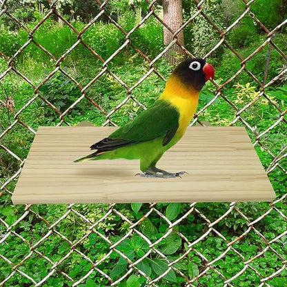 3Pcs Pet Parrot Bird Cage Perches Square Wooden Stand Platform Budgie Toys Bird Tree Perches for Parakeets