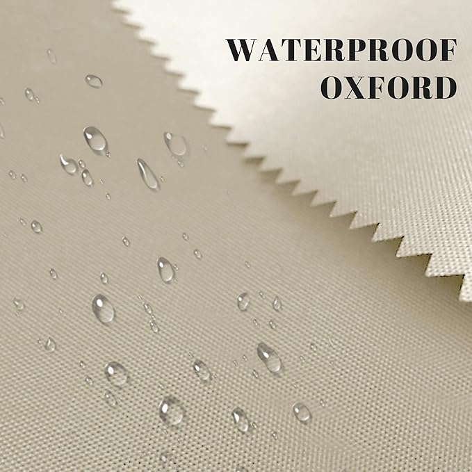 Calming Dog Bed for Large Medium Dogs, XXL 16" Depth High Sides Cuddler Large Dog Couch Bed Oval Anti Anxiety Dog Bed with Head Support - Supportive Foam and Soft Cotton, Beige