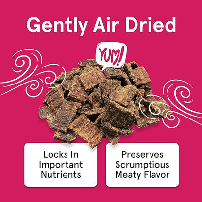 Real Meat Dog Treats - Three 12oz Bag of Bite-Sized Air-Dried Lamb & Venison Jerky for Dogs - Grain-Free Jerky Dog Treats with 95% All-Natural, Human-Grade, Free-Range, Grass Fed Lamb & Venison