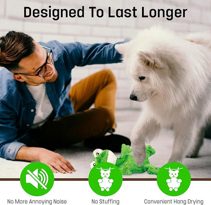 FGA MARKETPLACE Flat NO Stuffing NO Squeak Plush Dog Toys, Funny Style Will Entertain Your Dog for Hours, Recommended for Small and Medium Dog 21 INCH Long(Bundle 2)