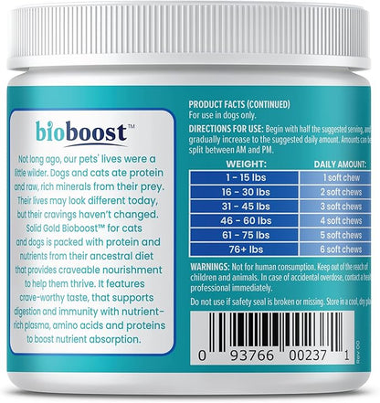 Solid Gold Hip and Joint Supplement for Dogs - Glucosamine Chondroitin MSM for Hip & Joint Pain Relief for Dogs - Puppy, Adult & Senior Dog Supplements for Dog Arthritis Pain Relief & Mobility - 120ct