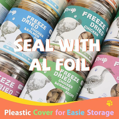 Freeze Dried Quail Egg Yolk Pet Treats, Freeze-Dried Pet Food for Dogs, Cats, Pure Fresh Ingredient, 4.2 oz, Rawhide Free, Gluten&Grain Free