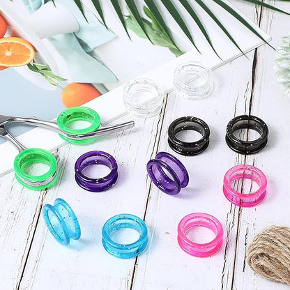 12 PCS Scissors Finger Rings Soft Silicone Scissors for Pet Grooming Scissors Accessories for Animal Hair Cutting Thumb Inserts Finger Protector Ring for Professional Barber