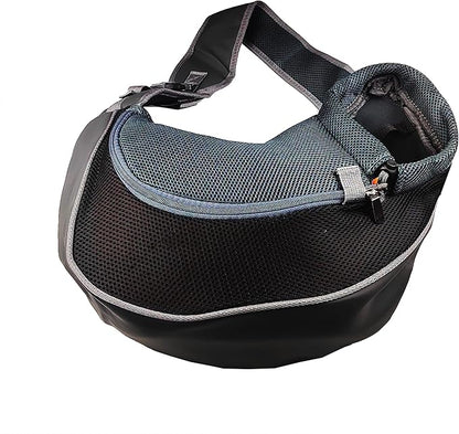 Dog Cat Sling Carrier Pet Sling Carrier Pet Sling Bag Cat Puppy Sling Bag Dog Cat Carrier Pet Carrier Single Shoulder Chest Sling Carrier for Small Dog and Cat Black