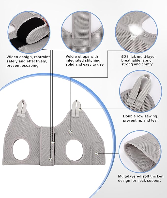 Dog Grooming Hammock,XX-Large Dog Sling for Nail Trimming, Dog Nail Clipper Harness,Dog Restraint Holder for Pet Grooming Suspension Hanger