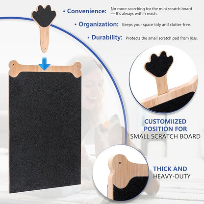 Dog Scratch Board Large Scratching Pad Multi-Functional Trimming Tool Alternative to Dog Nail Clippers and Pet Grinders Easy Nail Care Double Sided