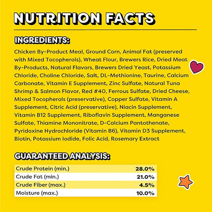 Temptations MixUps Surfer's Delight Flavor Crunchy and Soft Cat Treats, 3 oz. Pouch (Pack of 12)