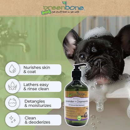 Pet Spa All-Natural Plant-Based Shampoo - Lavendar & Chamomile - Calming & Soothing