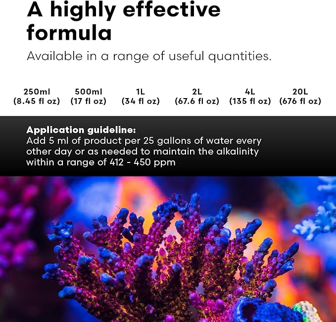 Brightwell Aquatics - Reef Code A - Balanced Calcium & Alkalinity System Water Conditioner - For All Saltwater Marine Fish & Reef Fish Tanks - Aquarium Water Treatments, 16.9 fl oz