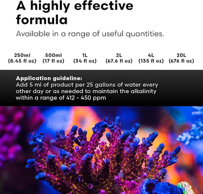 Brightwell Aquatics - Reef Code A - Balanced Calcium & Alkalinity System Water Conditioner - For All Saltwater Marine Fish & Reef Fish Tanks - Aquarium Water Treatments, 135.2 fl oz