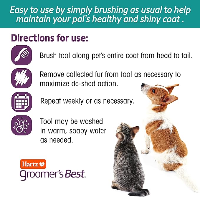 Hartz Groomer's Best Combo Dog Brush, Multi-Colored