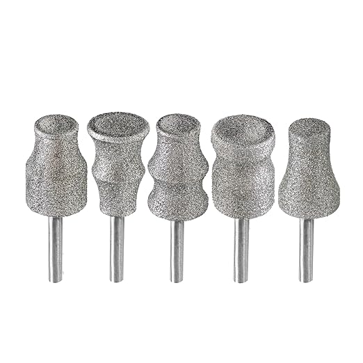 Diamond Rotary Pet Nail Grinder Bits Dog Nail Grinder Replacement Head -5PCS 1/8" Replacement Grinder Wheel for Animals Nail Care(Mixed)
