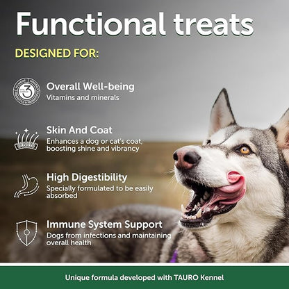 Nature's Protection Low Calorie Dog Treats for Training - Perfect for Small, Medium & Large Breed Dogs with Light Fur (Superior Care - White Fish & Rice, 5.29 oz)