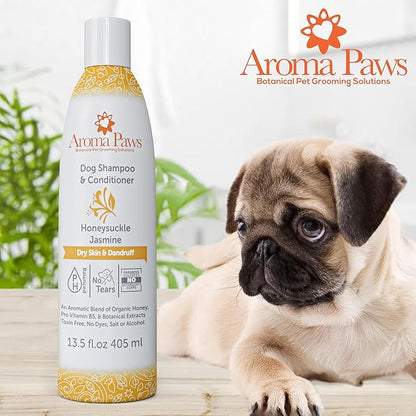 Dog Shampoo  Cleansing Wash, Conditioning, Moisturizing  Toxin Free, Healthy Ingredients  Aromatic Grooming Puppy Shampoo  Tearless Cleaner, Honeysuckle Jasmine