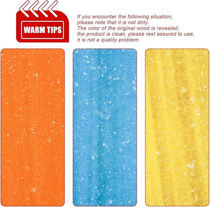 7 Pcs Bird Perch Stand Toy, Wood Parrot Stand Platform Colorful Sand Paw Grinding Stick Cage Accessories Exercise Toys for Cockatiel Conure Budgies Parakeet Lovebird Hamster Gerbil Rat Mouse (7 Pcs)