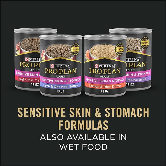Purina Pro Plan Sensitive Skin and Sensitive Stomach Dog Food Lamb and Oat Meal Formula - 4 lb. Bag