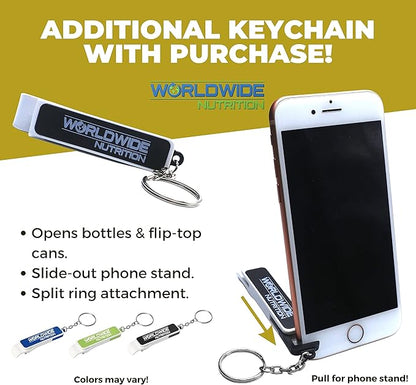 Worldwide Nutrition Bundle: Madra Mor - Dog Essentials Mud Bath, Dog Grooming, Dry Skin for Dogs Treatment, Dog Coat Skin Care Products - 10oz Pouch & Multi-Purpose Key Chain