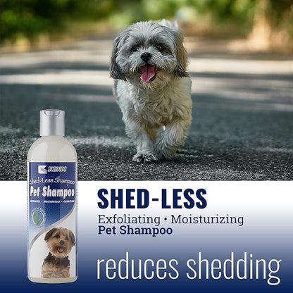 Kenic Shed-Less Conditioning Shampoo for Dogs & Cats – Reduces Shedding, Conditions Coat, Enriched with Omega 3 & 6, Vitamin E & B5 – Gentle & Nourishing Formula