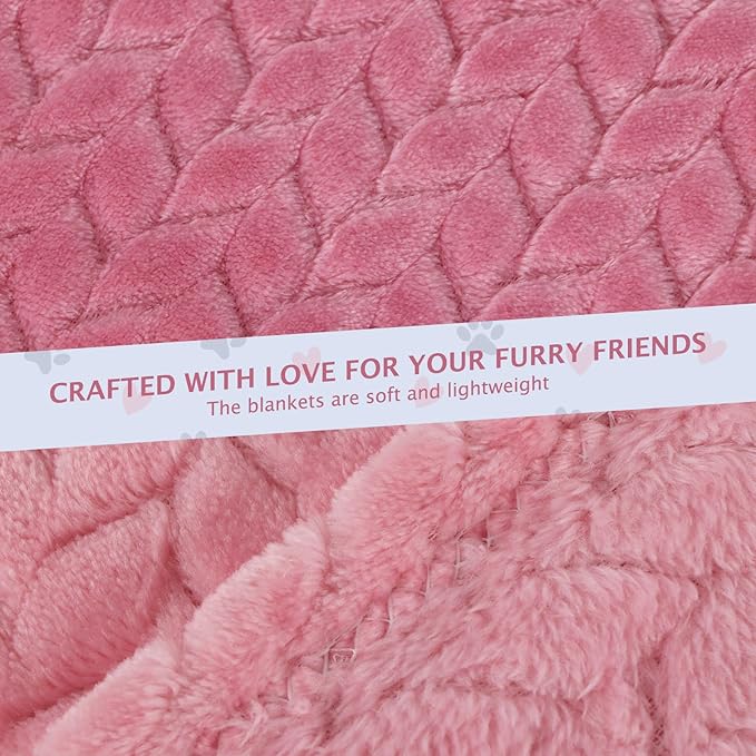 BVAGSS 6 Pack Small Dog Blanket, Super Soft Warm Pet Cover Blankets, Wheat Ears Print Puppy Fleece Flannel Blanket for Small Medium Dogs and Cats MW003