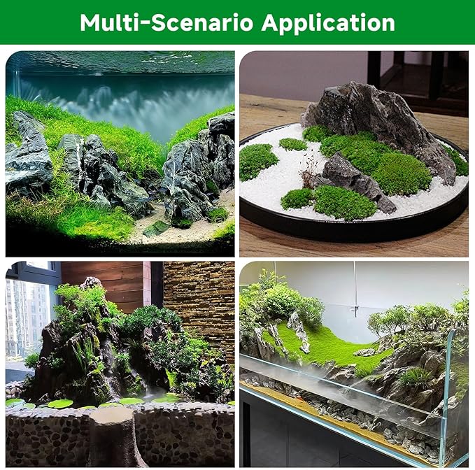 Seiryu Rock Stone for Aquascaping,4-6 inch Natural Aquarium Landscape Stones for Aquariums,Fish Tank Decor Rocks for Landscaping, Paludariums & Micro Landscapes (20 Pounds)