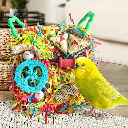 Bird Toys For Cockatiels, Tyotrbs Bird Toys For Conures Parakeet Toy BirdsToy For Parrots Birds Foraging Toy ParrotToys BirdCage Accessories Lovebird Cage Accessories for Small Birds