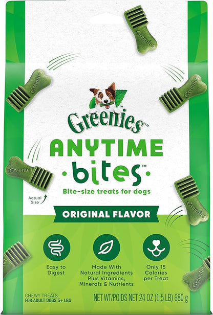 Greenies Anytime Bites Dog Treats, Original Flavor, 24 oz. Bag