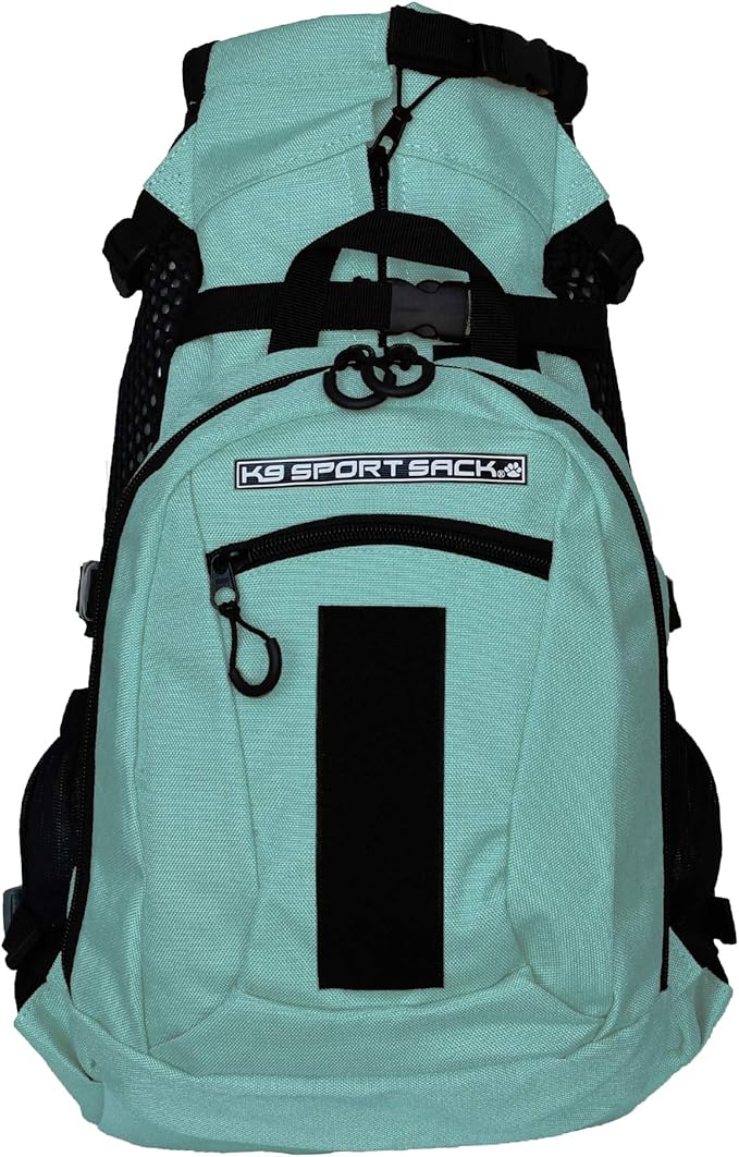 K9 Sport Sack | Adjustable Dog Carrier Backpack (Small, Plus 2 - Summer Mint)