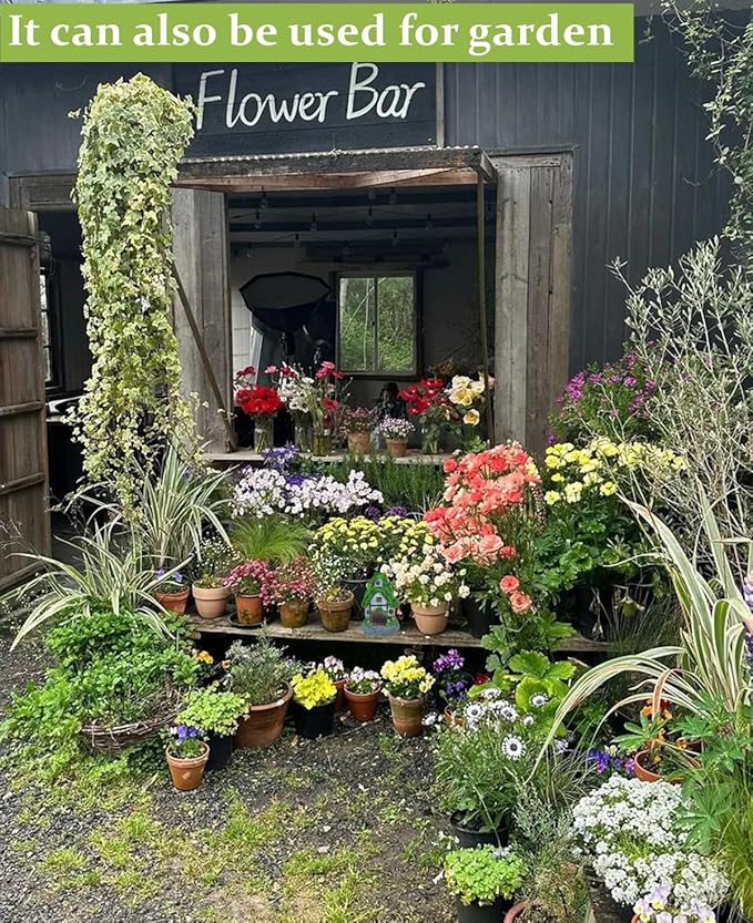 M2cbridge Aquarium Decorations Fish Hideout House Betta Cave with Green Lifelike Moss (Garden Shed)