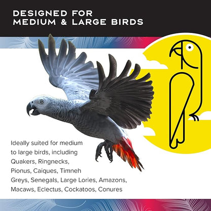 Paradise Knots &Blocks Chewing Toy, Colorful & Entertaining, Keeps Birdy Happy, Large, 16” x 6” x 6” inches