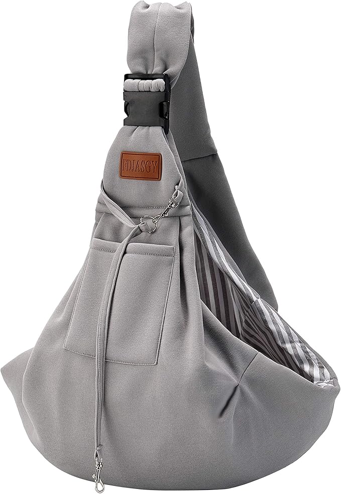 FDJASGY Small Dog Sling Cat Carrier Adjustable Strap Hands Free Reversible Pet Puppy Travel Bag Backpack for Outdoor Travel