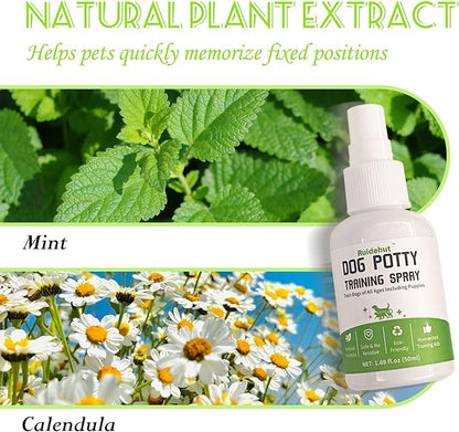 Dog Potty Training Spray & Dog Deodorant Spray, Assisted Puppy Potty Trainingï¼_liminate Dog Urine Odor, 1.69 Fl Oz Spray Set (1.69 Fl Oz Spray Set)