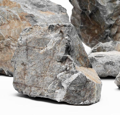 SubstrateSource Natural Stone for Aquarium, Terrarium, Paludarium, Reptile Enclosures - Set of Decorative Rocks for Landcapes, Aquascaping, Fish Tank Decor (Manten Stone, 10 Pounds, 2-6")