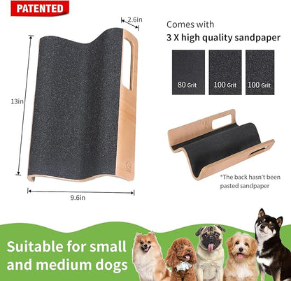 M-Shaped Dog Scratch Pad for Nails, Dog Nail File Toy for Dog Nail Maintenance, Shortened Dog_ Side Nails Easily (M)