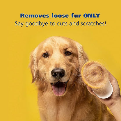 Cat Dog Brush - Pet Grooming Self Cleaning Deshedding Brush, Only Remove Loose Fur While Massaging - Anxiety Calming
