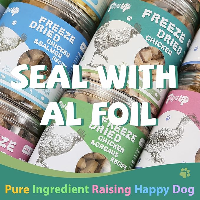 Freeze Dried Chicken Necks, Cat Food Toppers, Dog Treats Raw Healthy Training Treats, Only One Ingredient, High Protein, 4.2 oz