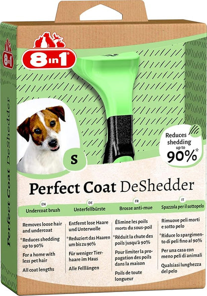 Perfect Coat DeShedder S - Undercoat brush for small dogs, dog brush suitable for short and long hair