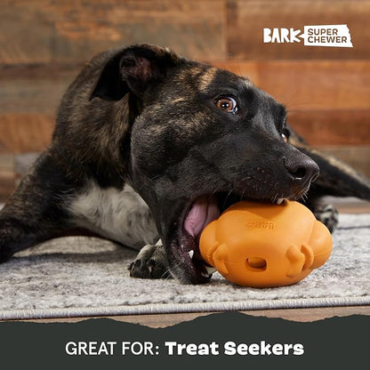 BARK Stuffed Turkey Dog Toy | Natural Rubber, Treat Dispensing, Perfect for Peanut Butter | Dog Toy for Aggressive Chewers