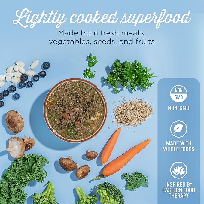 Side by Side Pork & Rabbit Stew - Cooling Wet Dog Food & Dog Food Topper for All Breeds - Made with Nutrients & Whole Raw Ingredients - No Artificial Additives or Fillers - USA Made (12.5 oz, 3-Pack)