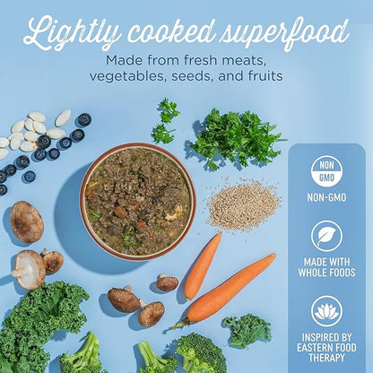 Side by Side Pork & Rabbit Stew - Cooling Wet Dog Food & Dog Food Topper for All Breeds - Made with Nutrients & Whole Raw Ingredients - No Artificial Additives or Fillers - USA Made (12.5 oz, 3-Pack)